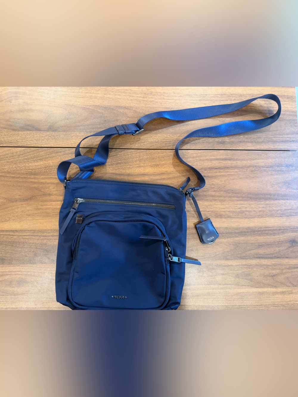 Tumi Navy Blue Crossbody Messenger Bag